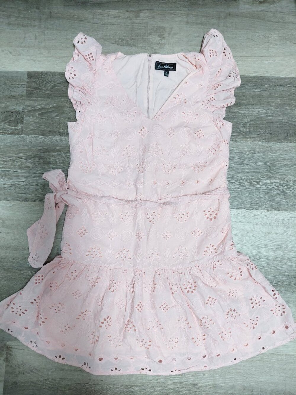 Sam Edelman Eyelet Pink Mini Dress Size 4